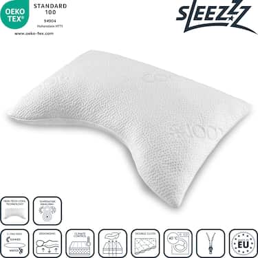 Sleezzz® Cool gel foam contour neck support pillow 40 x 60 x 16 cm