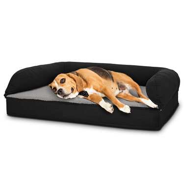 80 x 55 x 23 cm cama ortopédica para perros con respaldo tamaño M