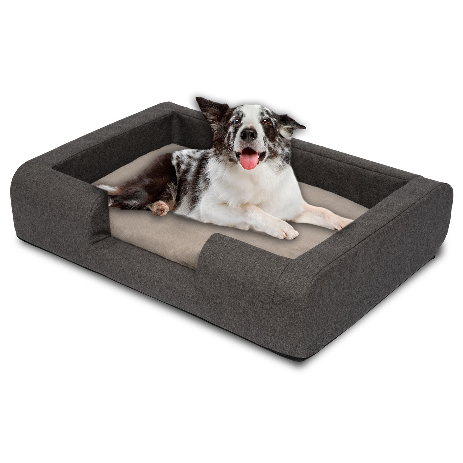 Cama ergonómica para perros Petzzz Daisy L 115 x 90 x 25 cm con cojín interior ortopédico