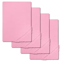 Juego de 4 sábanas bajeras Setex Molton de sarga rosa 90 x 200 cm