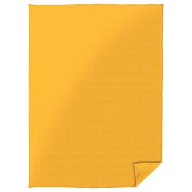 Manta de algodón piqué gofre amarillo 130 x 180 cm