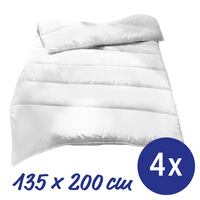Edredón acolchado de microfibra para todas las estaciones de 4 x 135 x 200 cm, peso del relleno: aprox. 700 g, extraligero