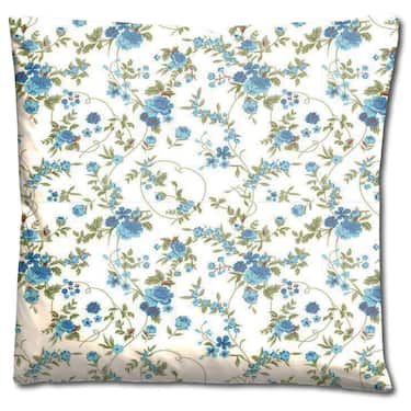 Paquete doble de ropa de cama de microfibra CloudComfort Basic flores azules 135 x 200 + 80 x 80 cm