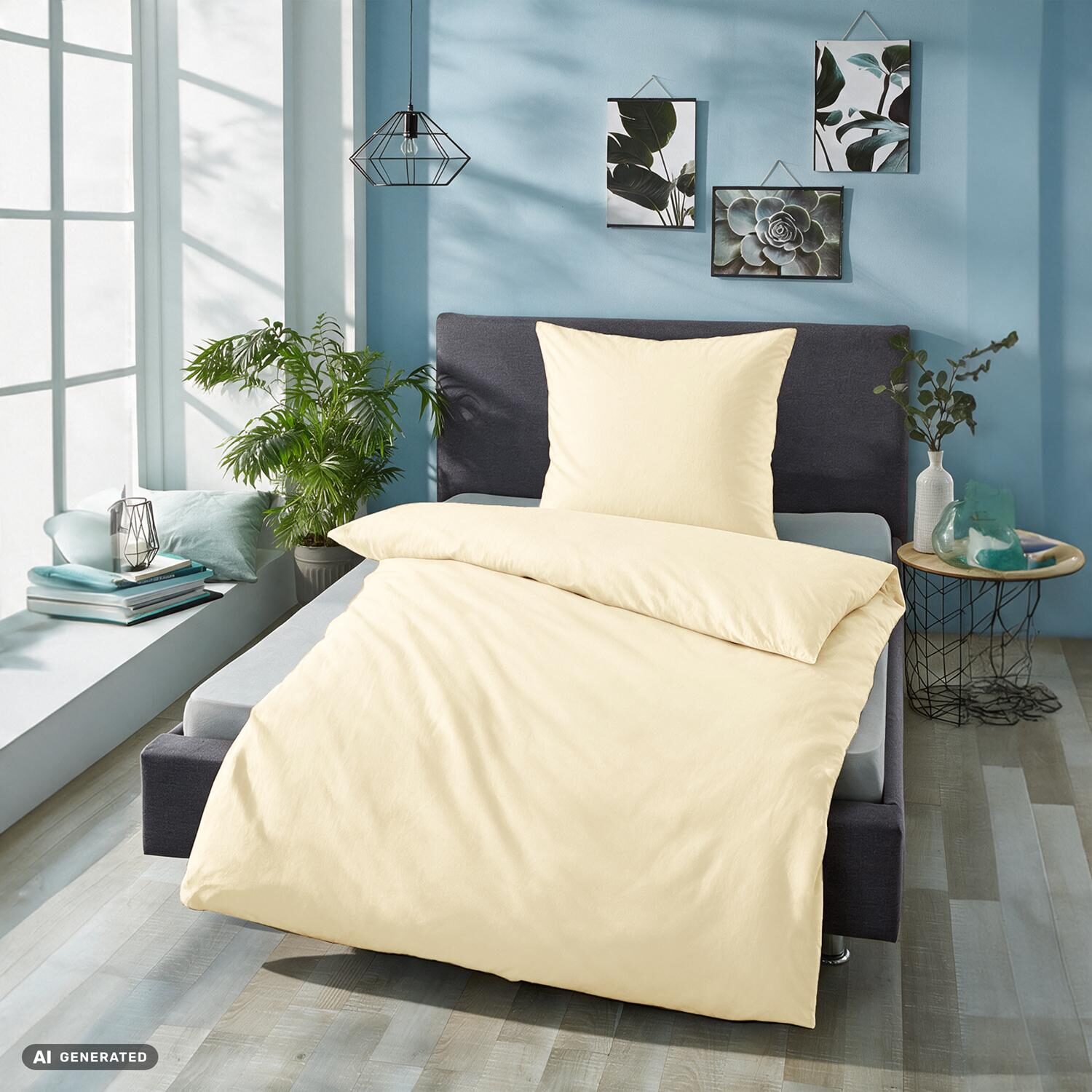 Juego de cama Cloud Comfort de satén Mako, 135 x 200 cm + 80 x 80 cm
