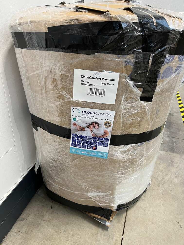 Zwrot online Materac piankowy CloudComfort Premium 200 x 200 cm, wysokość 15 cm, twardość H2/H3