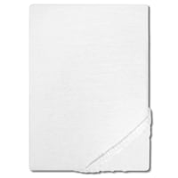 Prostěradlo Castell z mikrovlákna interlock jersey bílé 90 x 190 - 100 x 200 cm