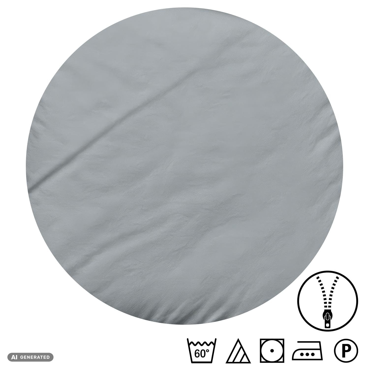 Juego de cama Cloud Comfort de satén Mako, 135 x 200 cm + 80 x 80 cm, gris