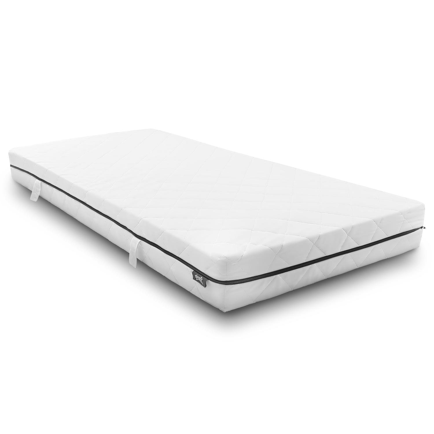 Reversible sides – Sleezzz® Superior T18 pocket spring mattress 90 x 200 cm H3 + microfiber bed set 135 x 200 cm + 80 x 80 cm