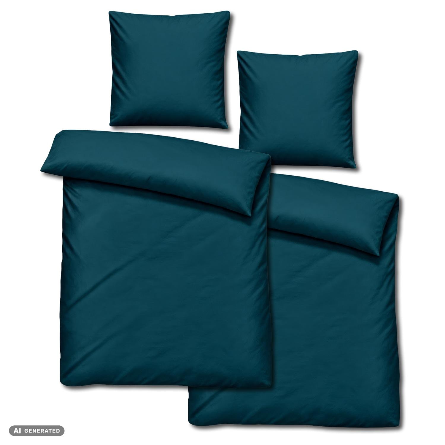 Juego de dos piezas de ropa de cama Cloud Comfort de satén de mako, 135 x 200 cm + 80 x 80 cm