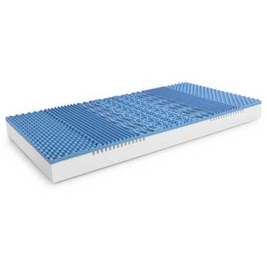 Colchón viscoelástico de 7 zonas Sleezzz Smart 160 x 200 cm, altura 18 cm, nivel de firmeza H3 con espuma con memoria de aire