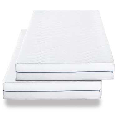 Supportho Premium ortopedisk kallskumsmadrass 90 x 200 cm, höjd 18 cm, fasthetsgrad H2/H3, tvåbäddset