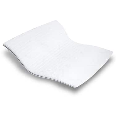 Kallskumstopp Supportho Premium-topp 120 x 200 cm H3, höjd 9 cm, hårdhetsgrad H3 med antibakteriellt överdrag CloudComfort Basic gel-flingkudde 40 x 80 cm