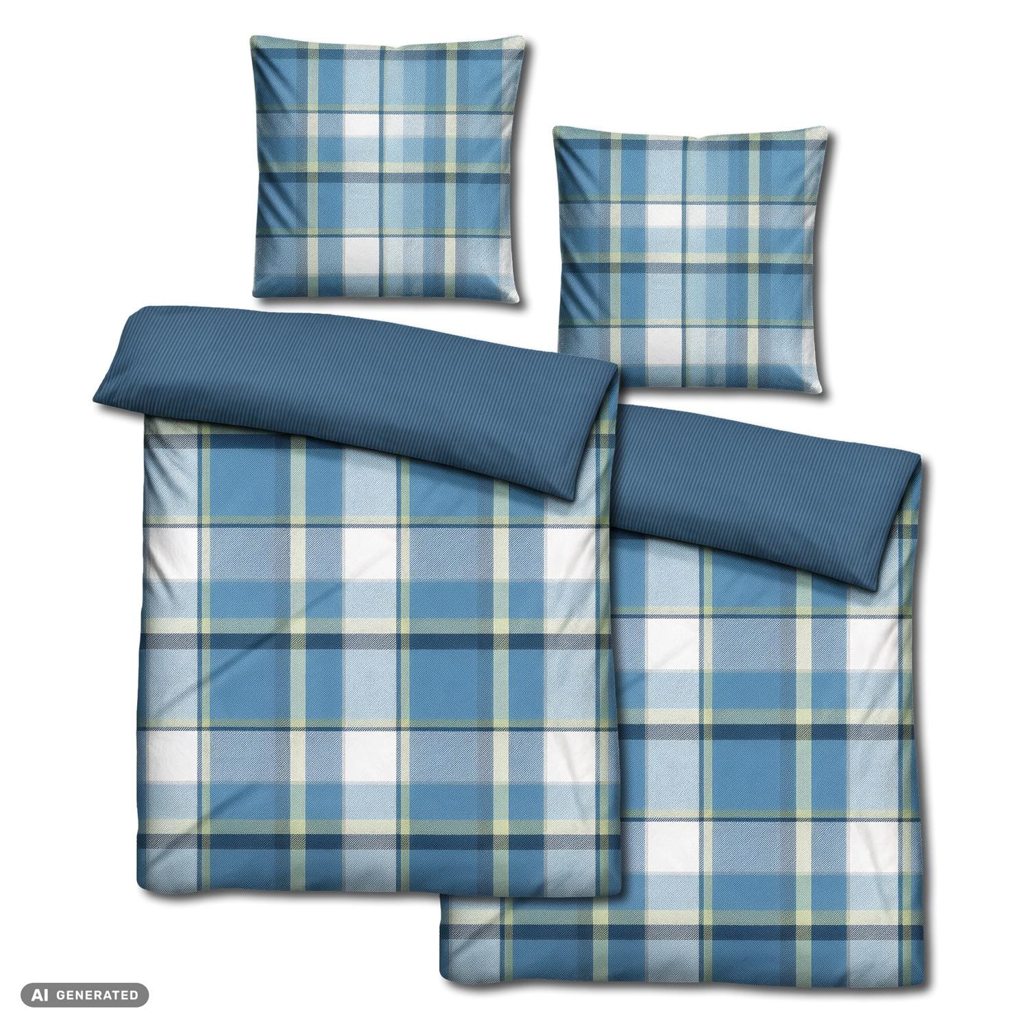 Juego de dos piezas de ropa de cama de microfibra con estampado de seersucker, 140 x 200 + 70 x 90 cm