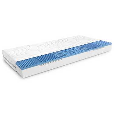 Colchón viscoelástico de 7 zonas Sleezzz Smart 160 x 200 cm, altura 18 cm, nivel de firmeza H3 con espuma con memoria de aire