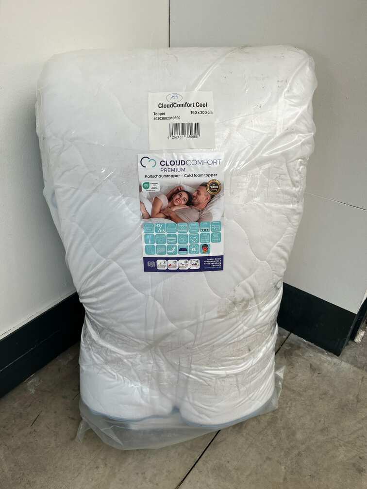 Online-retur CloudComfort Cool Topper 80 x 200 cm H2/H3 Online-retur CloudComfort Cool Topper 80 x 200 cm H2/H3