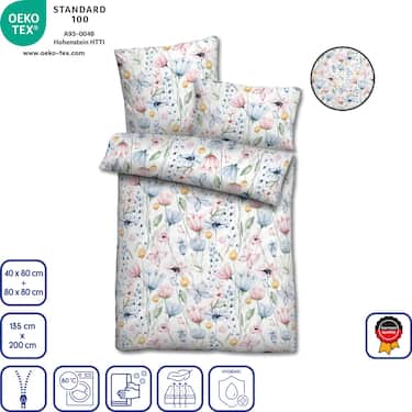 Ropa de cama de microfibra seersucker 135 x 200 + 80 x 80 cm + 40 x 80 cm Juego de 3 piezas