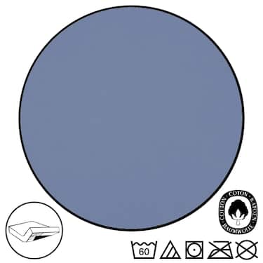 Juego de 4 sábanas bajeras CloudComfort Basic jersey stretch azul 90 x 190 - 100 x 200 cm (4 piezas)