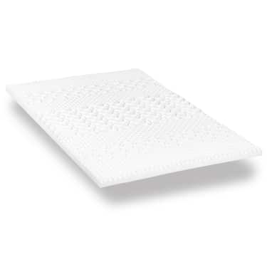 Topper de espuma fría CloudComfort Cool 200 x 200 cm H2/H3, altura 7 cm, nivel de firmeza H2/H3, topper de 7 zonas con cara de verano e invierno
