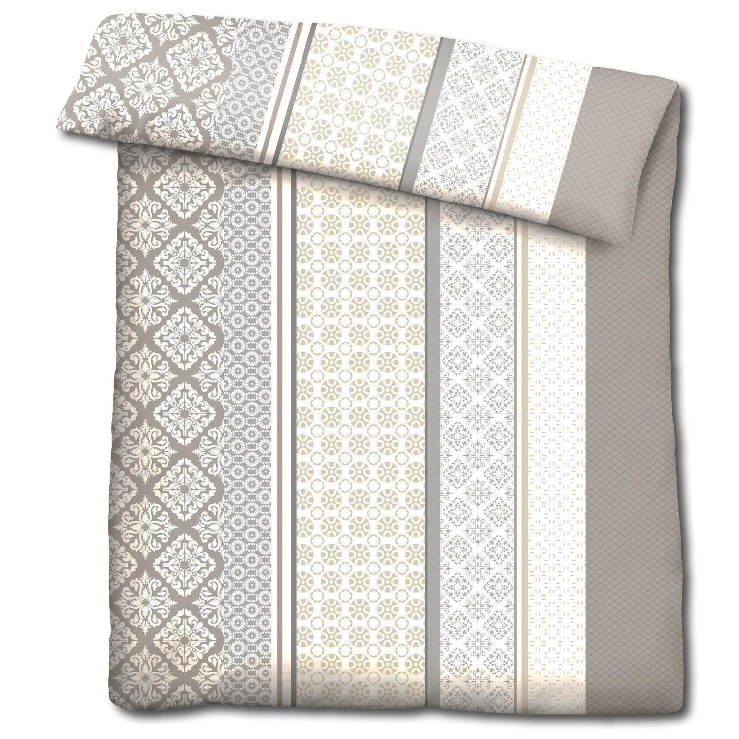 CloudComfort Basic microfiber bed linen beige 155 x 220 + 80 x 80 cm