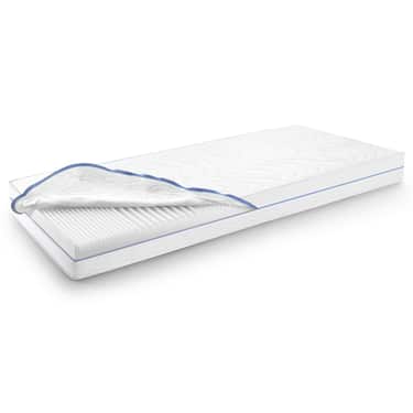 Colchón ergonómico 90x200 cm Supportho Premium 7 zonas, altura 18 cm, nivel de firmeza H2/H3 + cubrecolchón / mattress topper 90 x 200 cm