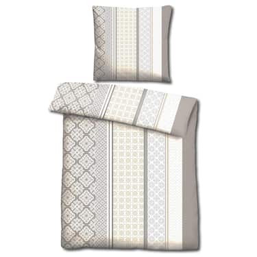 Paquete doble de ropa de cama de microfibra CloudComfort Basic beige 155 x 220 + 80 x 80 cm