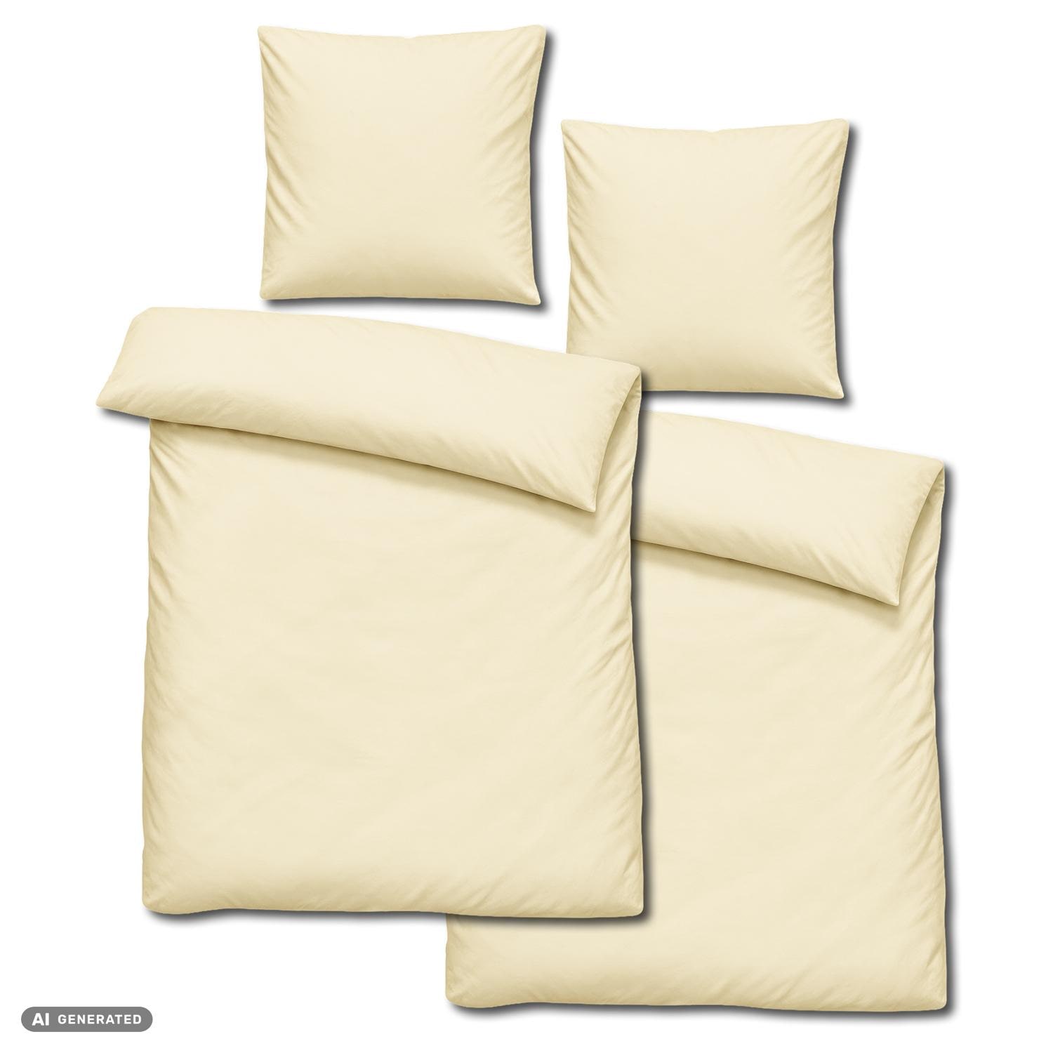 Juego de dos piezas de ropa de cama Cloud Comfort de satén de mako, 135 x 200 cm + 80 x 80 cm
