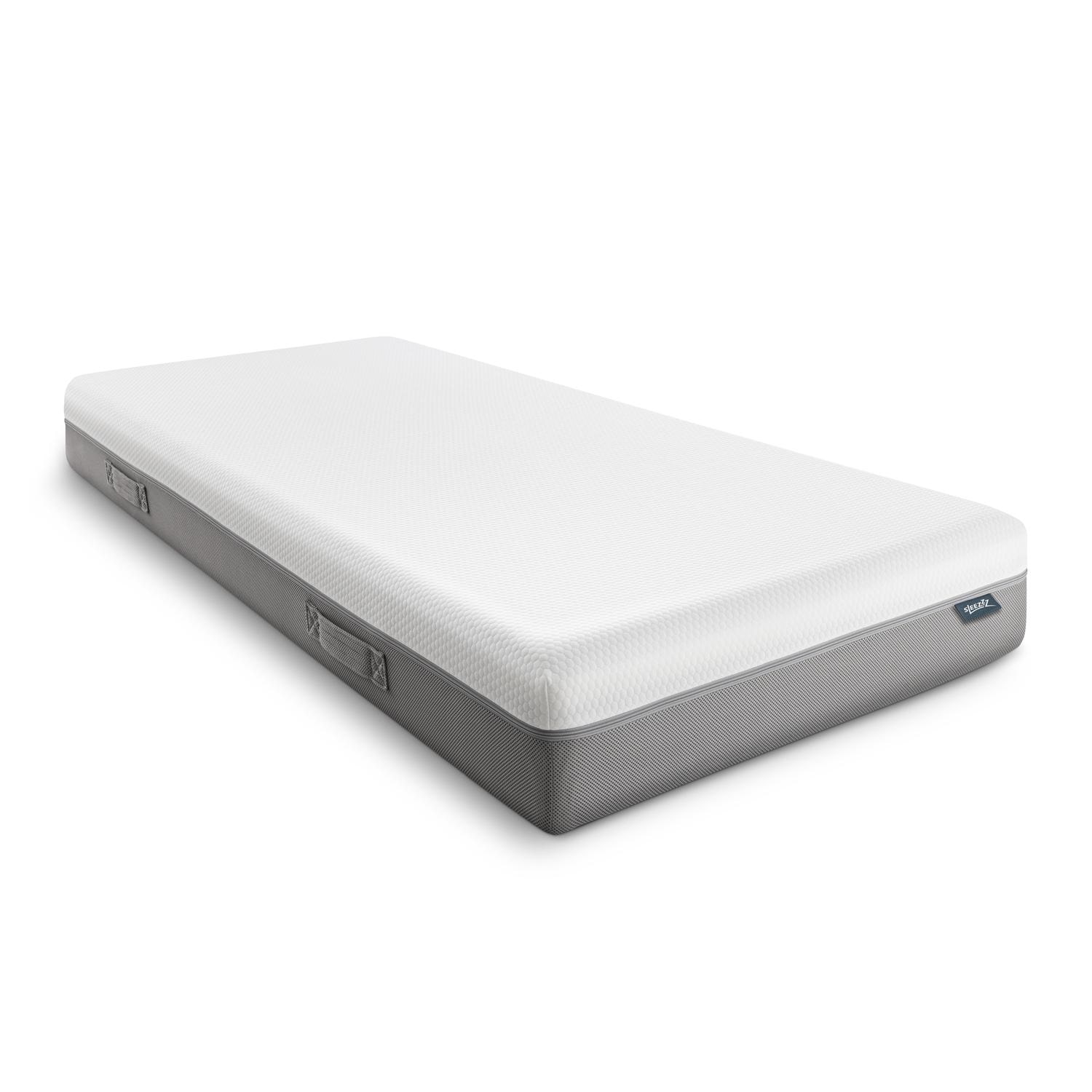 Sleezzz Premium viscoelastic mattress 80 x 200 cm, height 20 cm, firmness level H2/H3, with reversible handles