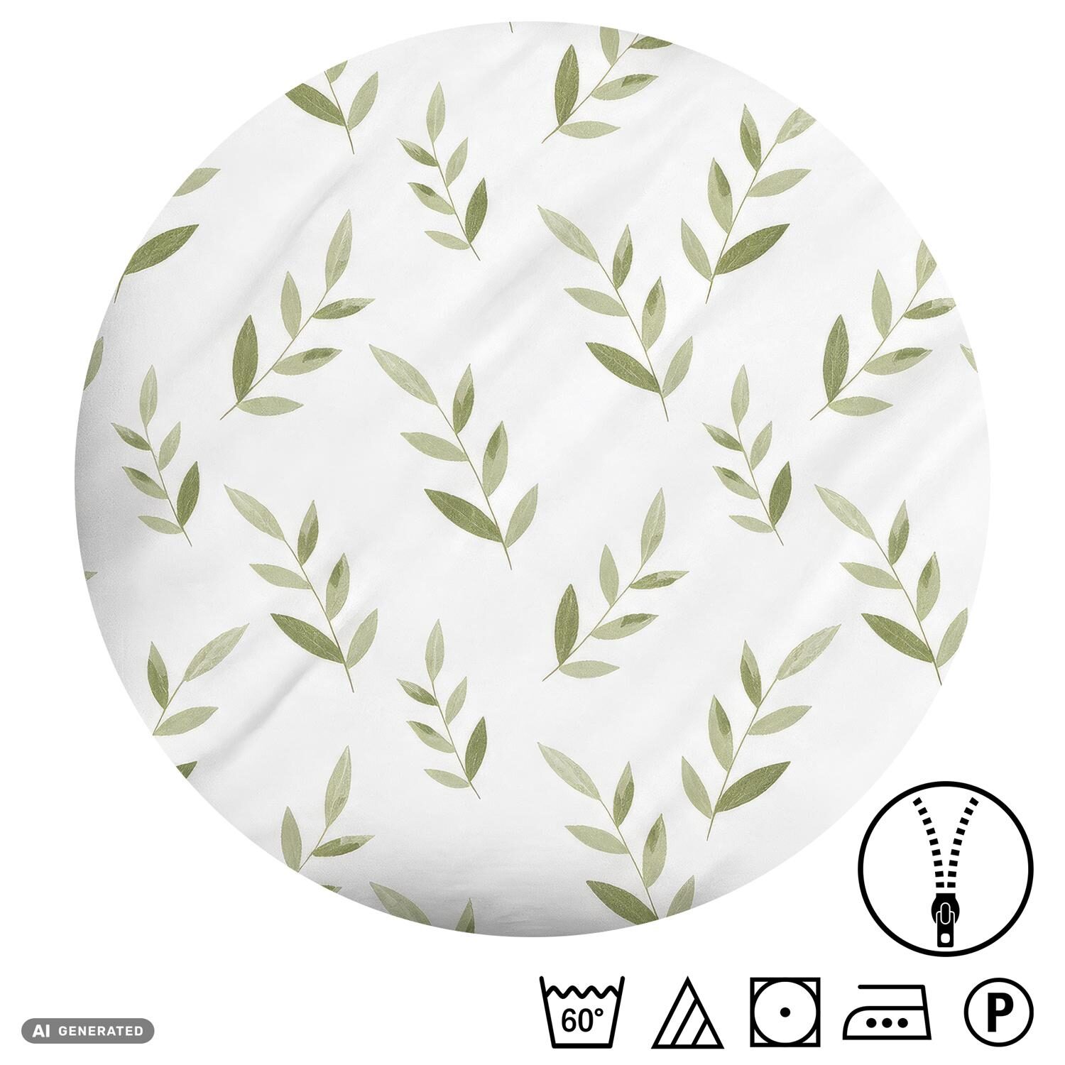 Juego de dos piezas de ropa de cama CloudComfort Renforcé, verde, 135 x 200 + 80 x 80 cm