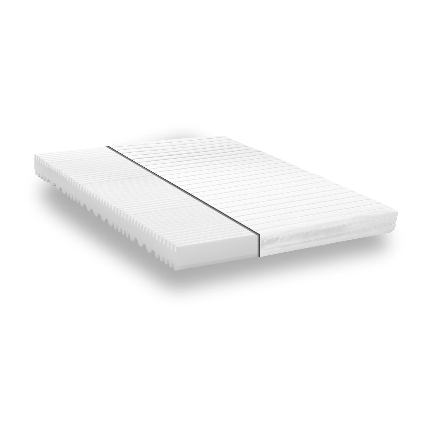 Construction and layers – Cold foam mattress K16 / 120 x 200 cm / H2 + H3 / 16 cm high