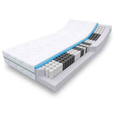 Online iade 7 bölgeli pocket yaylı yatak Sleezzz Smart 80 x 200 cm, yükseklik 21 cm, sertlik seviyesi H2/H3
