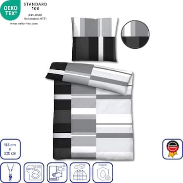 Paquete doble Castell Polycotton Renforcé ropa de cama 155 x 220 cm + 80 x 80 cm
