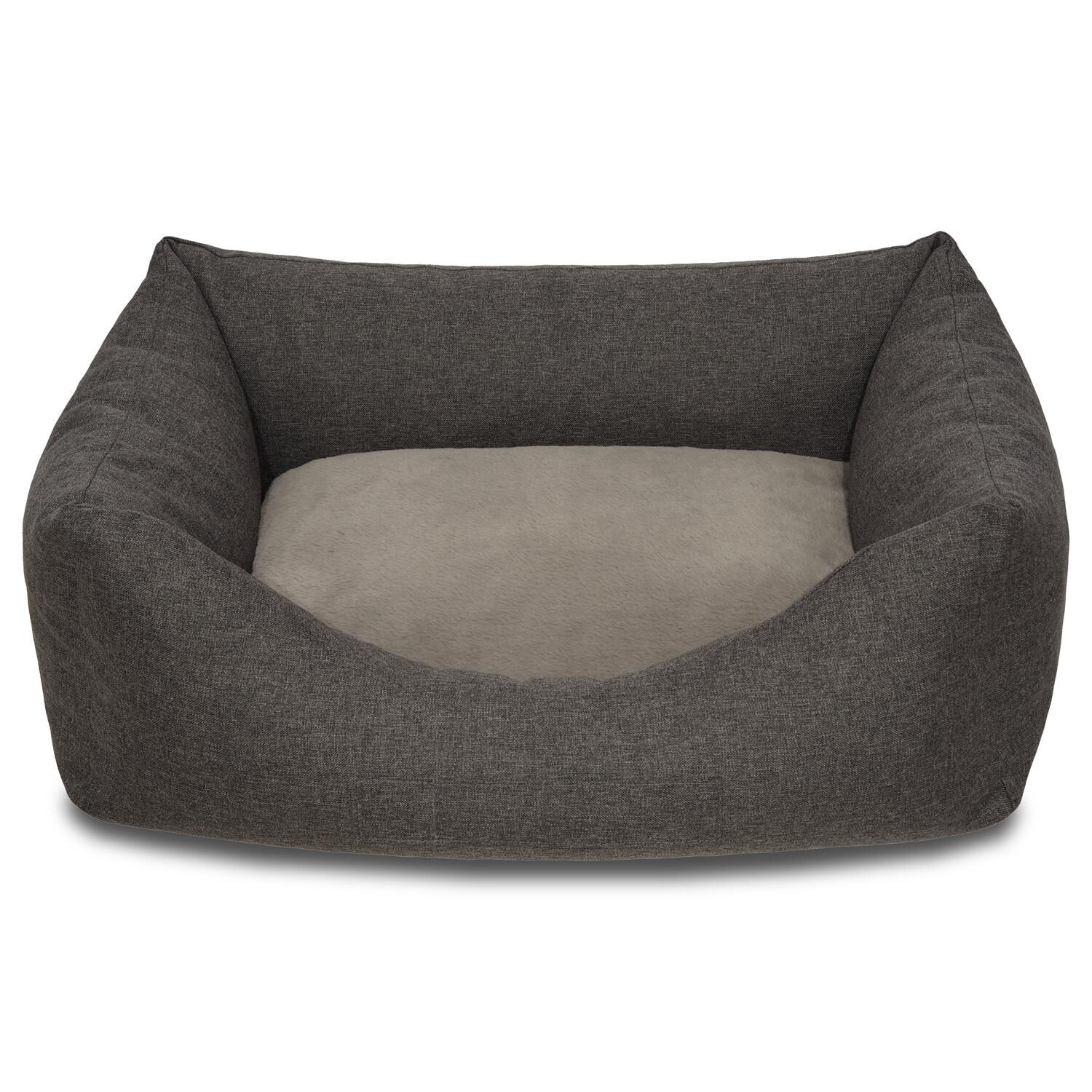 Vista – Cama ergonómica para perros Petzzz Lucky L 100 x 70 x 27 cm