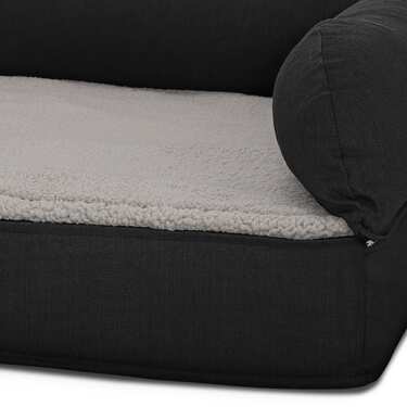 Cama ortopédica para perros 100 x 70 x 27 cm con respaldo talla M