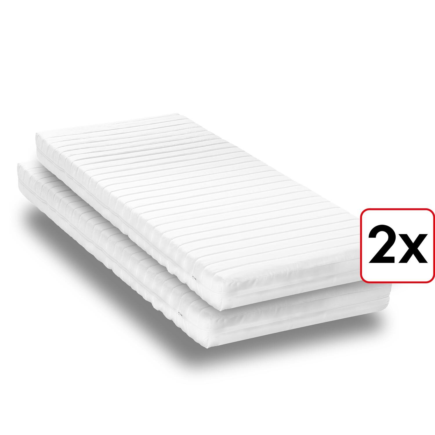 B-goods koldskumsmadras K16 / 90 x 190 cm / H2 + H3 / 16 cm højde Twin
