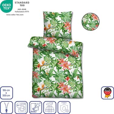 Ropa de cama de microfibra seersucker 155 x 220 + 80 x 80 cm en paquete de 4 unidades