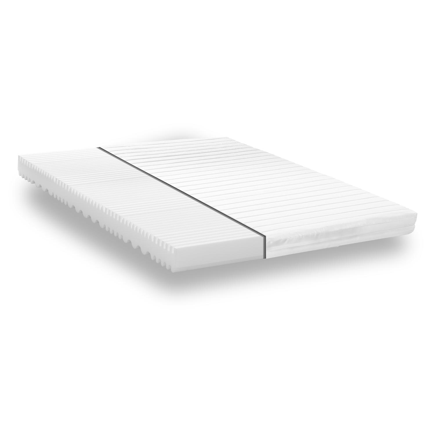 Construction and layers – Cold foam mattress K16 160 x 200 cm H2 + H3 16 cm high + CloudComfort Basic gel-flake pillow 40 x 80 cm