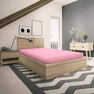 Sábana bajera Setex Molton sarga rosa 90 x 200 cm