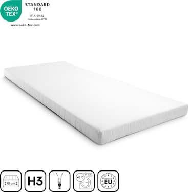 Komfortný penový matrac K10 100 x 200 cm, výška 10 cm, stupeň tvrdosti H3