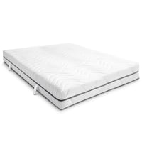 Saltea vâscoelastică cu 7 zone Sleezzz Smart 120 x 200 cm, înălțime 18 cm, nivel de fermitate H3 cu spumă cu memorie de aer