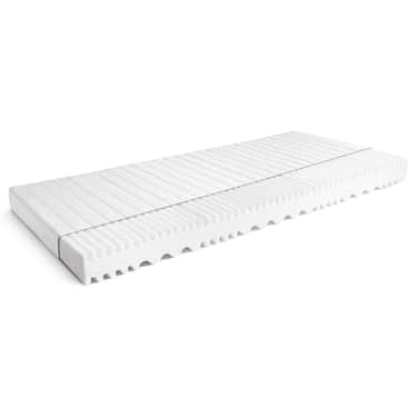 Kallskumsmadrass K16 90 x 190 cm, höjd 16 cm, fasthetsnivå H2/H3 + CloudComfort Basic gel-flingkudde 40 x 80 cm utan kostnad