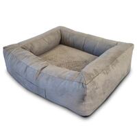 Cama ergonómica para gatos y perros Petzzz Ortho S 75 x 65 x 22 cm con cojín interior extraíble con cara de verano e invierno