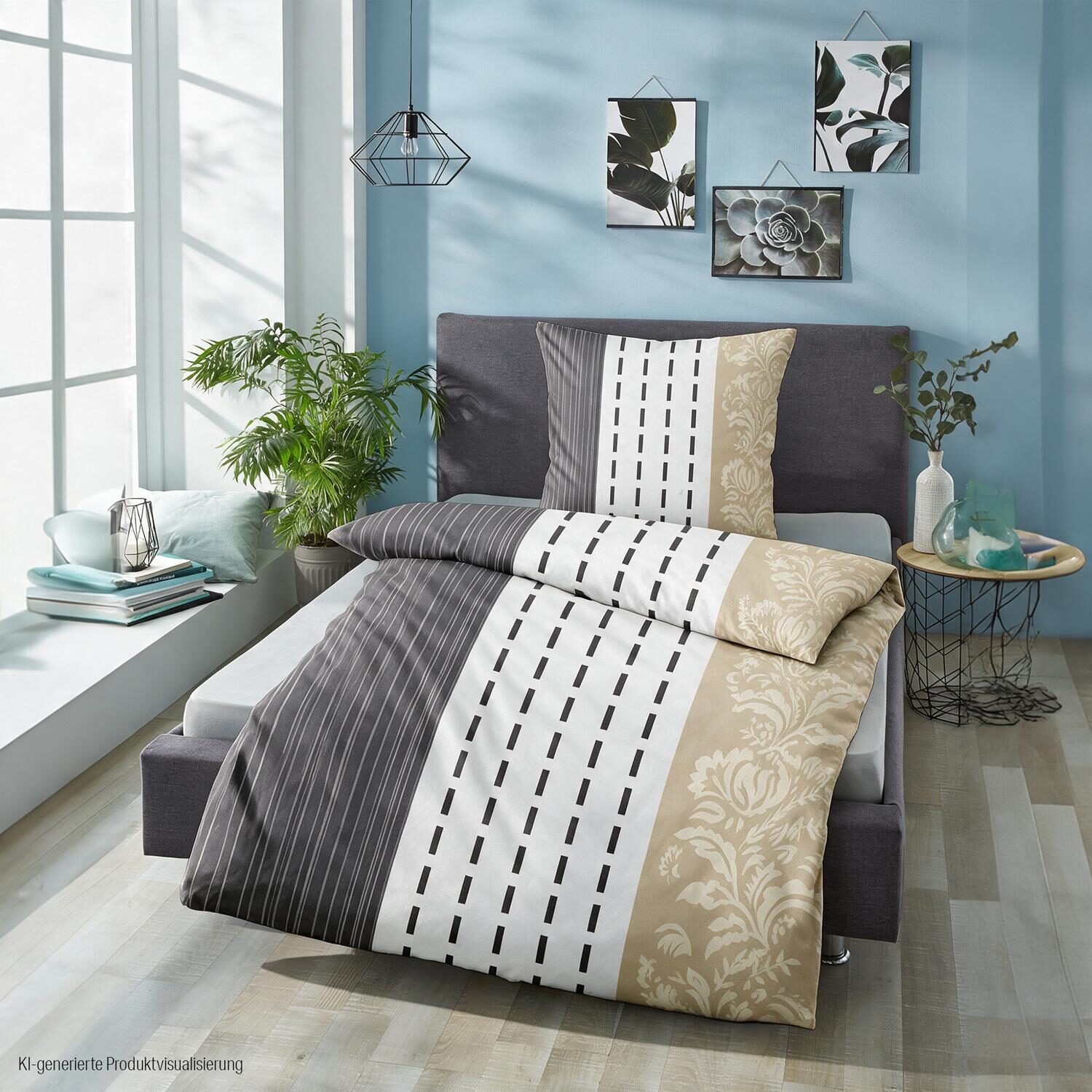 Juego de cama Cloud Comfort de satén Mako, 135 x 200 cm + 80 x 80 cm