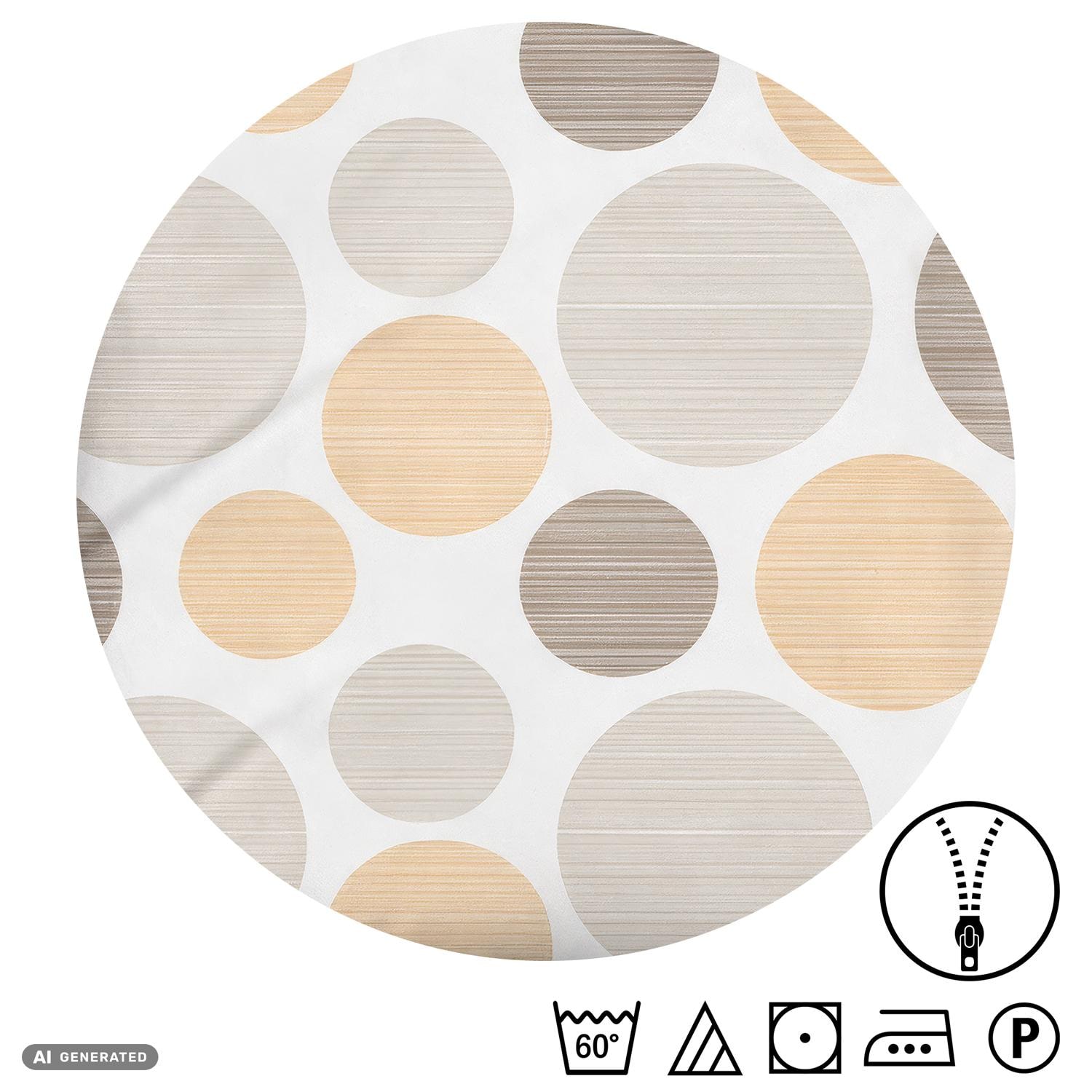 Juego de cama CloudComfort Renforcé con círculos amarillos, 135 x 200 + 80 x 80 cm