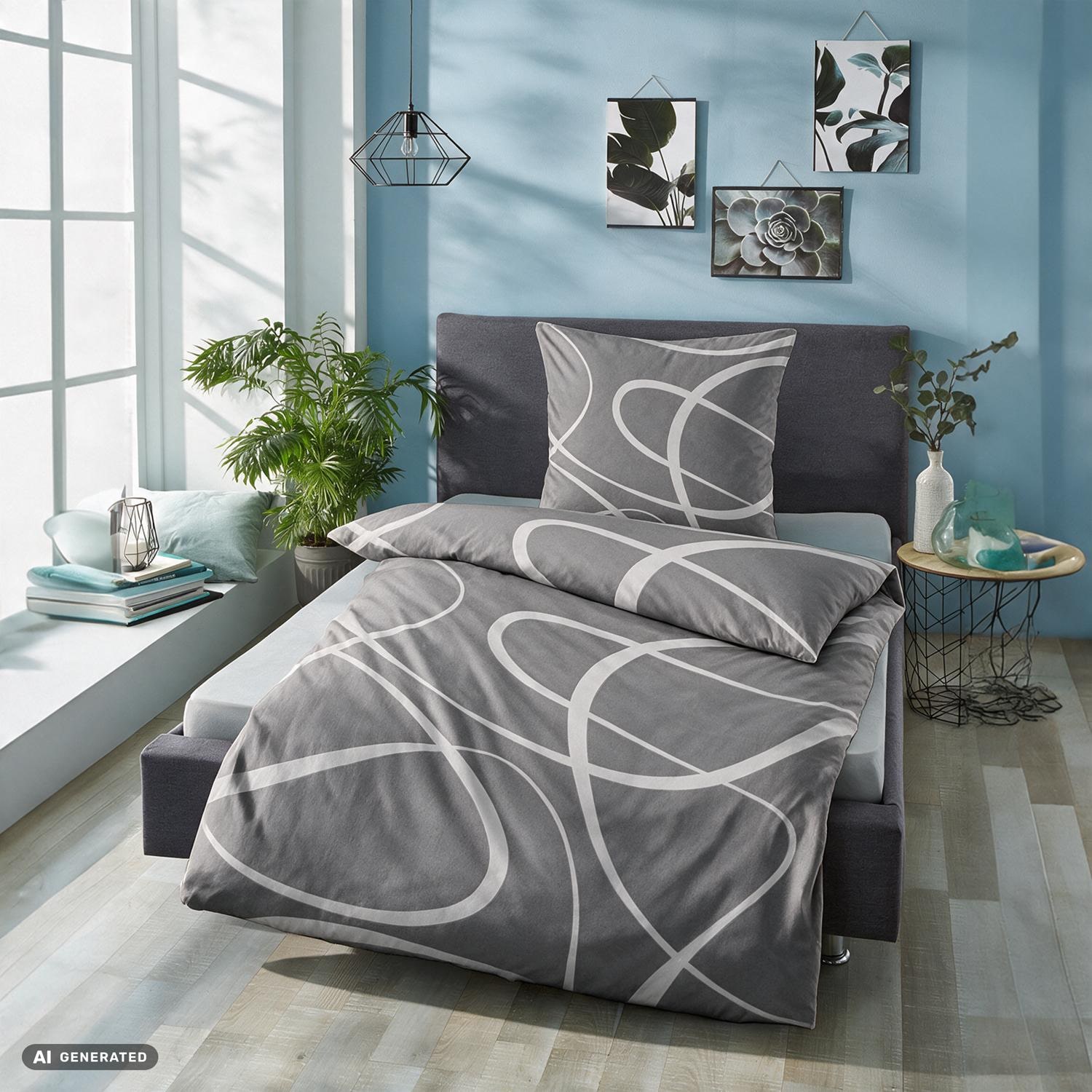 Juego de cama CloudComfort Renforcé Curly 135 x 200 + 80 x 80 cm