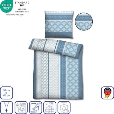 Dvojni paket posteljnine bobrovec 155 x 220 cm + 80 x 80 cm