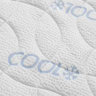 Topper de espuma fría CloudComfort Cool 80 x 200 cm H2/H3, altura 7 cm, nivel de firmeza H2/H3, topper de 7 zonas con cara de verano e invierno