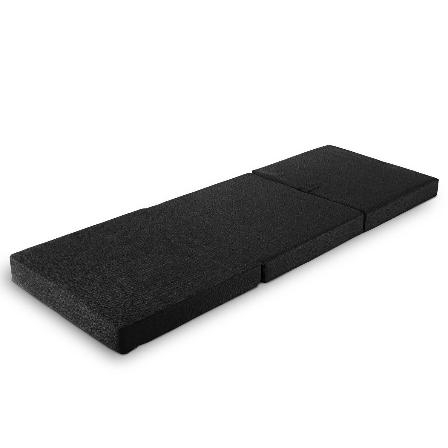 Görünüm – CloudComfort Premium katlanır yatak 70 x 195 cm siyah