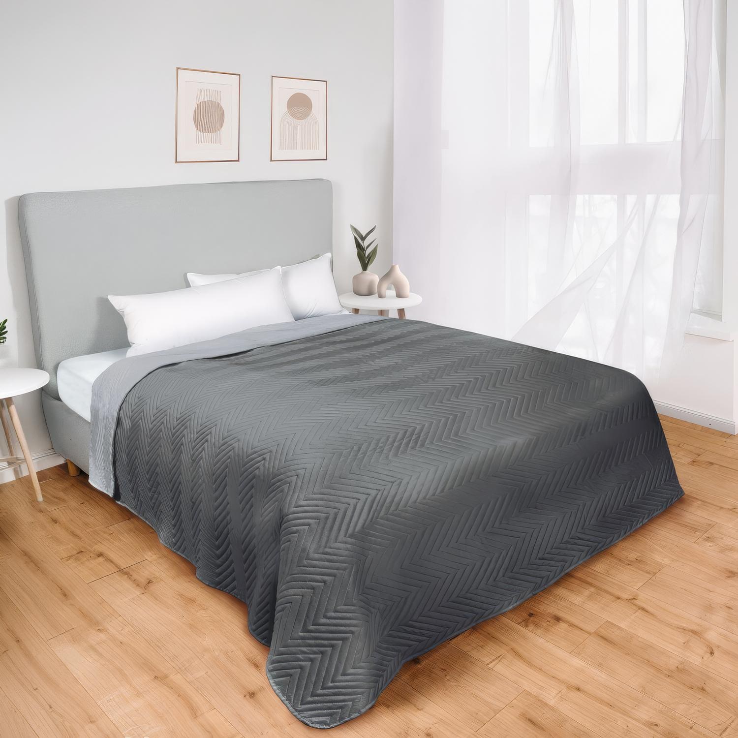 Colcha de 200 x 220 cm de tejido de microfibra 100% transpirable