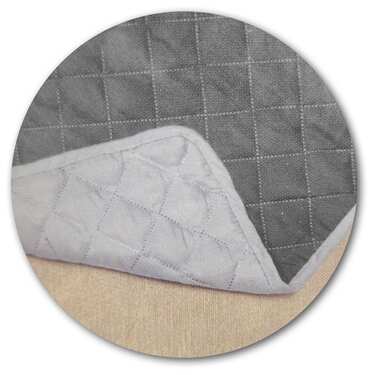 Capa para sofá de dois lugares cinzento / antracite 110 x 191 cm + 2 x 50 x 55 cm 