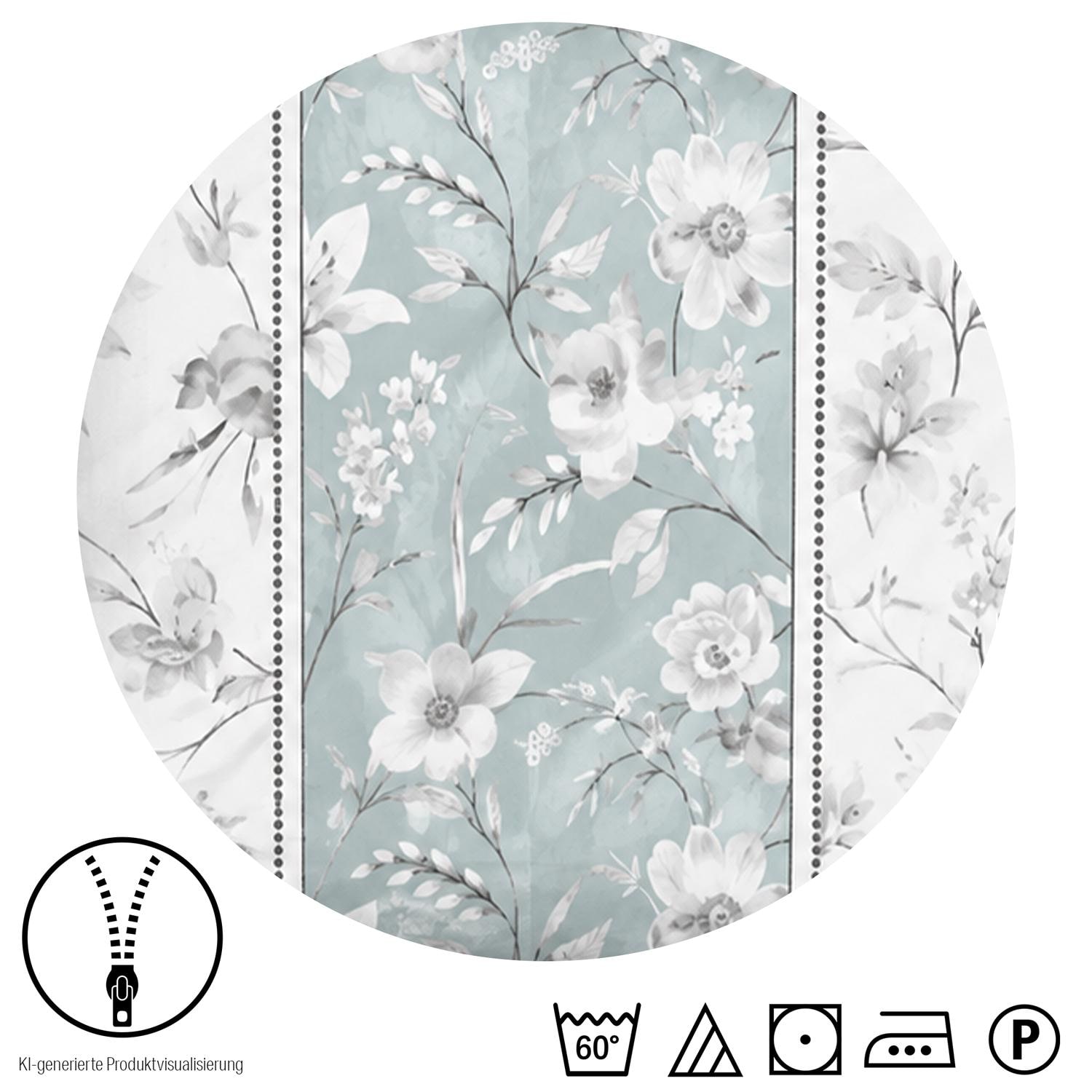 Funda de almohada de algodón CloudComfort Basic, azul claro/blanco, juego de 2 unidades, 70 x 90 cm